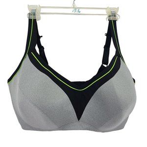 Torrid Active Sports Bra Black Gray Size 42H NWT